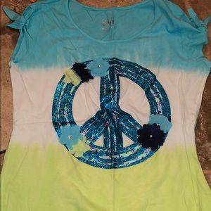 Justice peace sign shirt